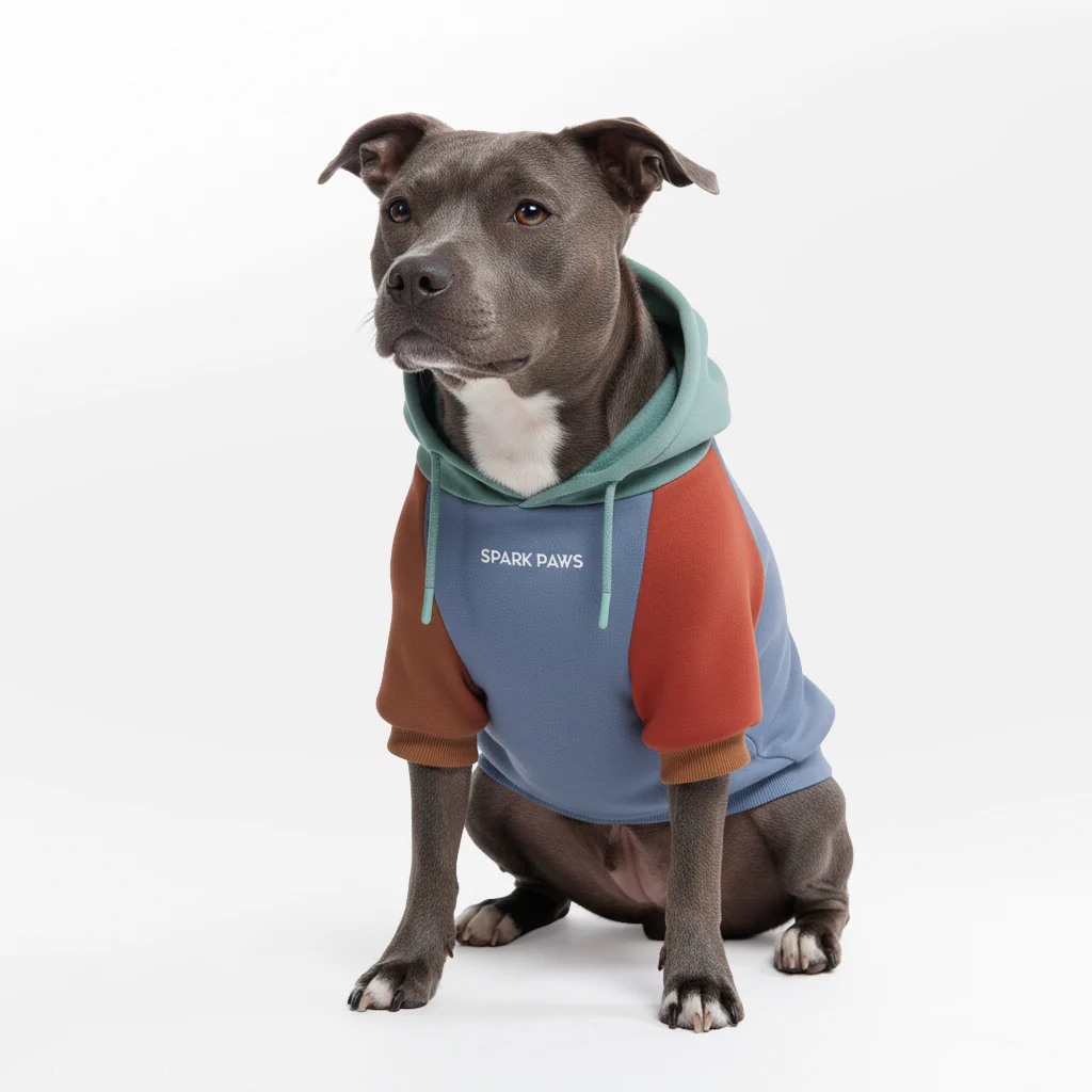カラーブロック犬パーカー - Image 19