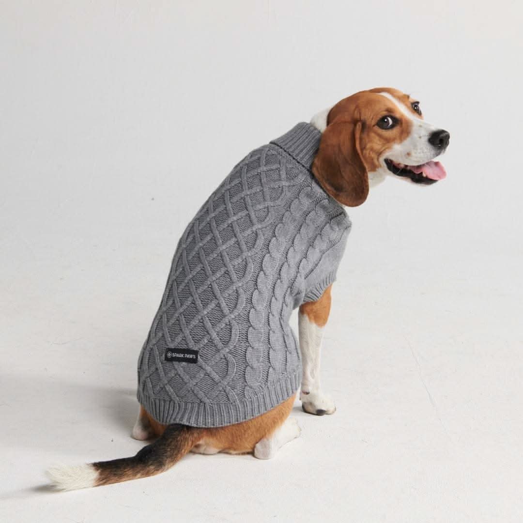 ケーブル編みの犬用セータ - Image 9