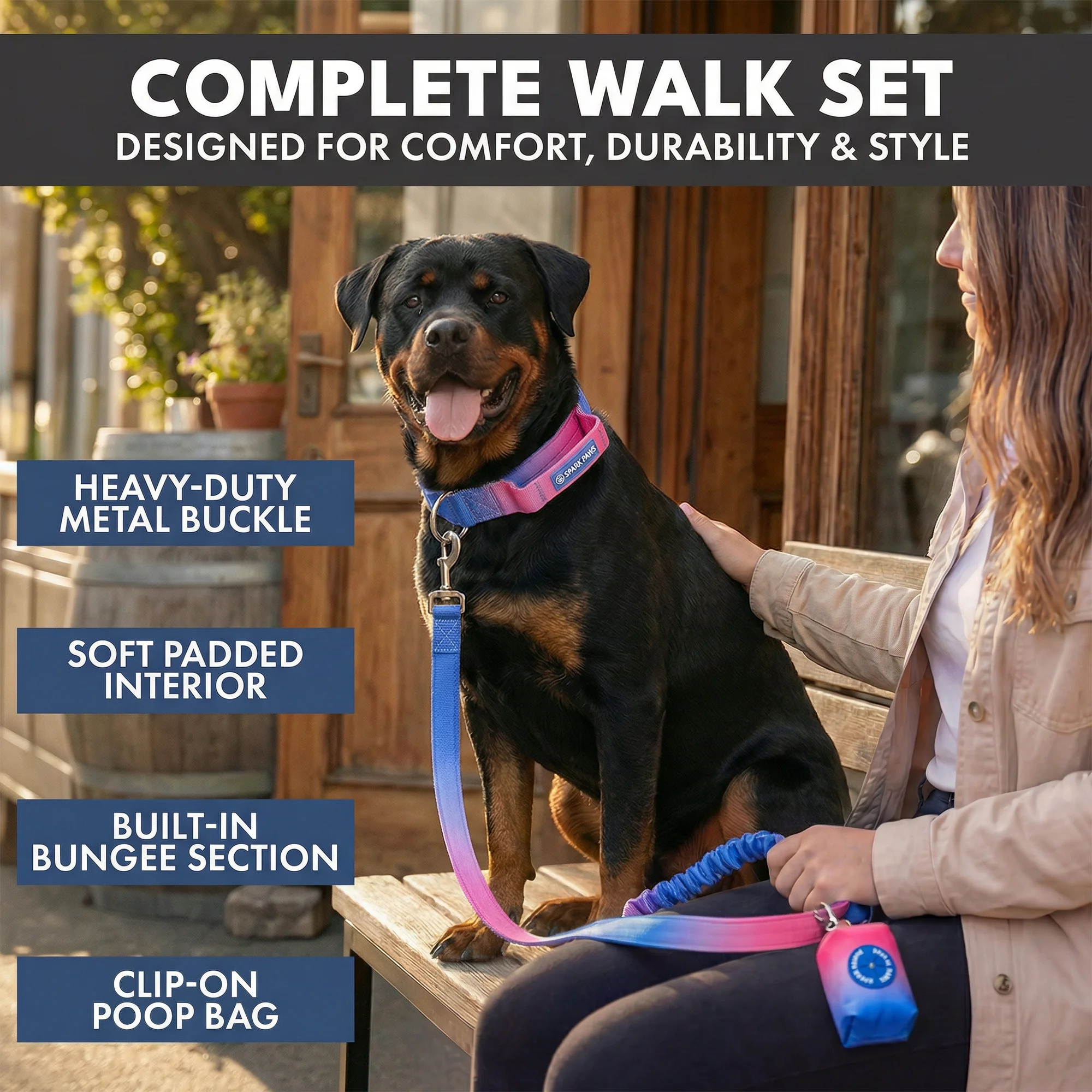 戦術的な犬用首輪セット - スノーコーン - Image 4