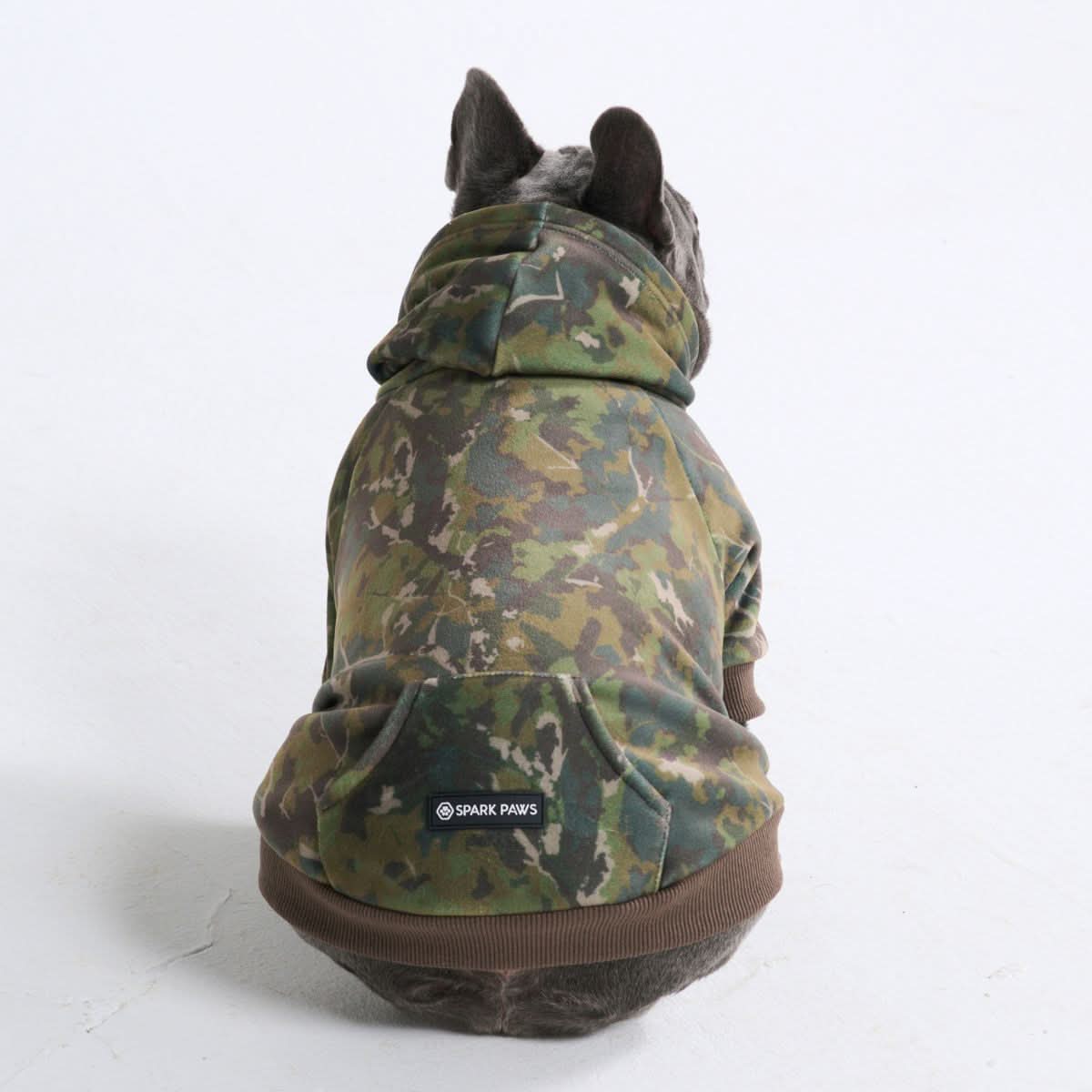 コンクリートウッド犬用パーカー – モス（苔） - Image 3