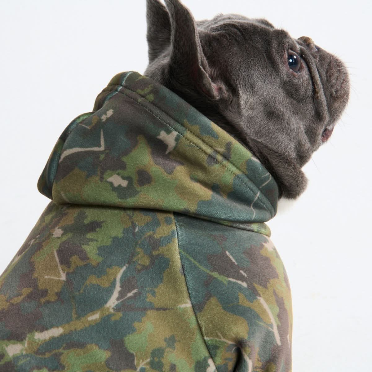 コンクリートウッド犬用パーカー – モス（苔） - Image 5