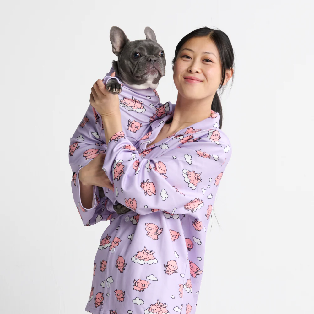 犬用パジャマ - 豚が飛ぶとき - パープル - Image 11
