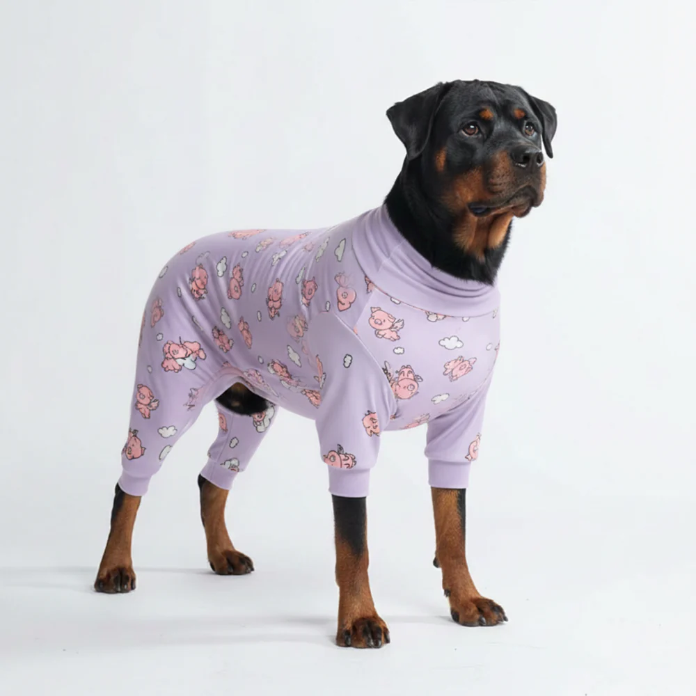 犬用パジャマ - 豚が飛ぶとき - パープル - Image 6