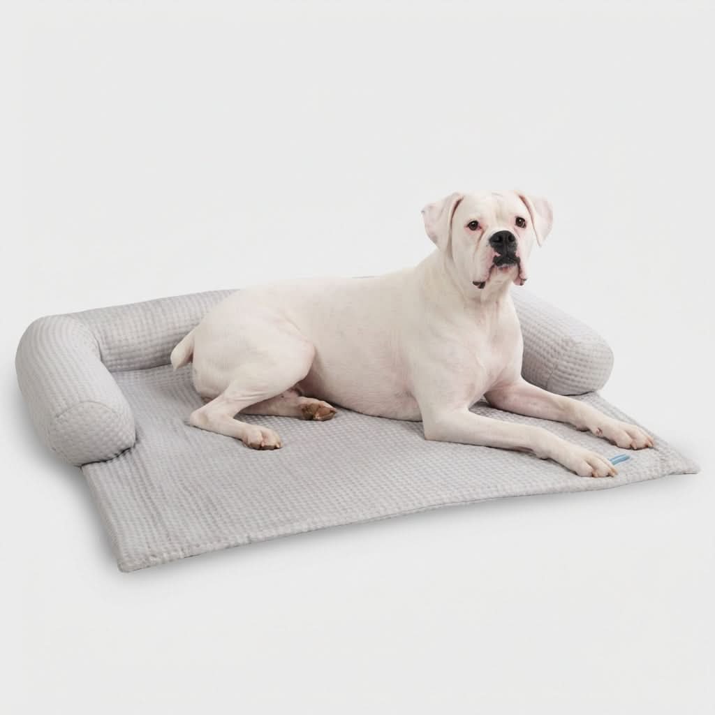 Frostcore™ 冷却ソファーカバー犬用ベッド - ワッフル・グレー - Image 5