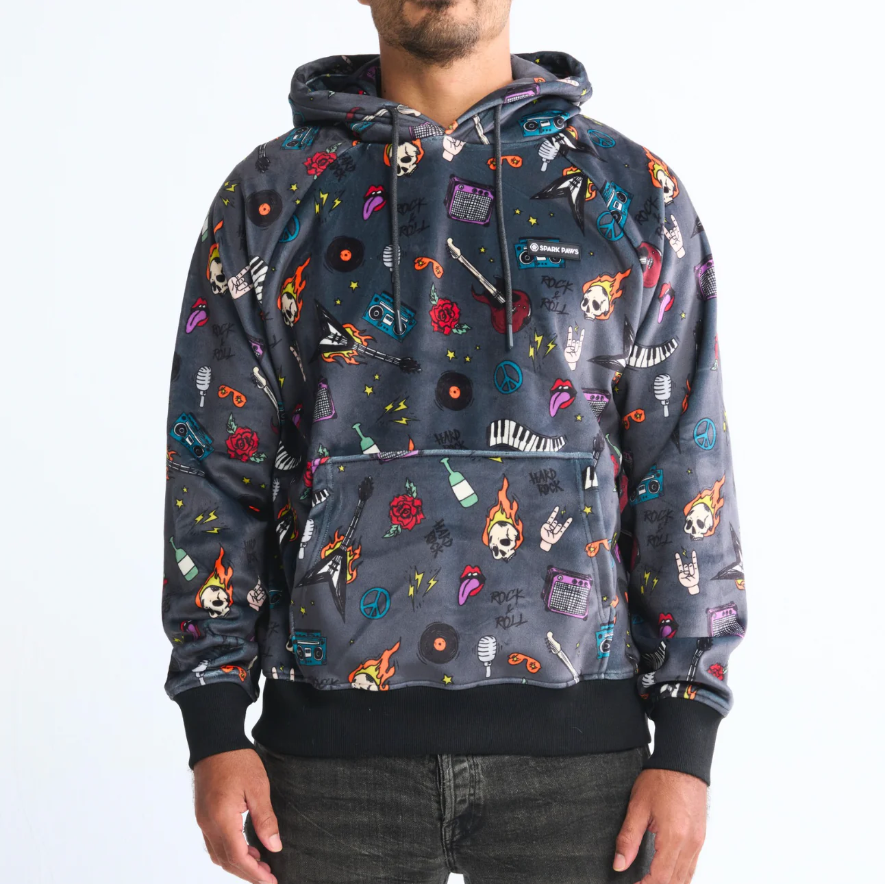 プリント入り人間パーカー - Image 19