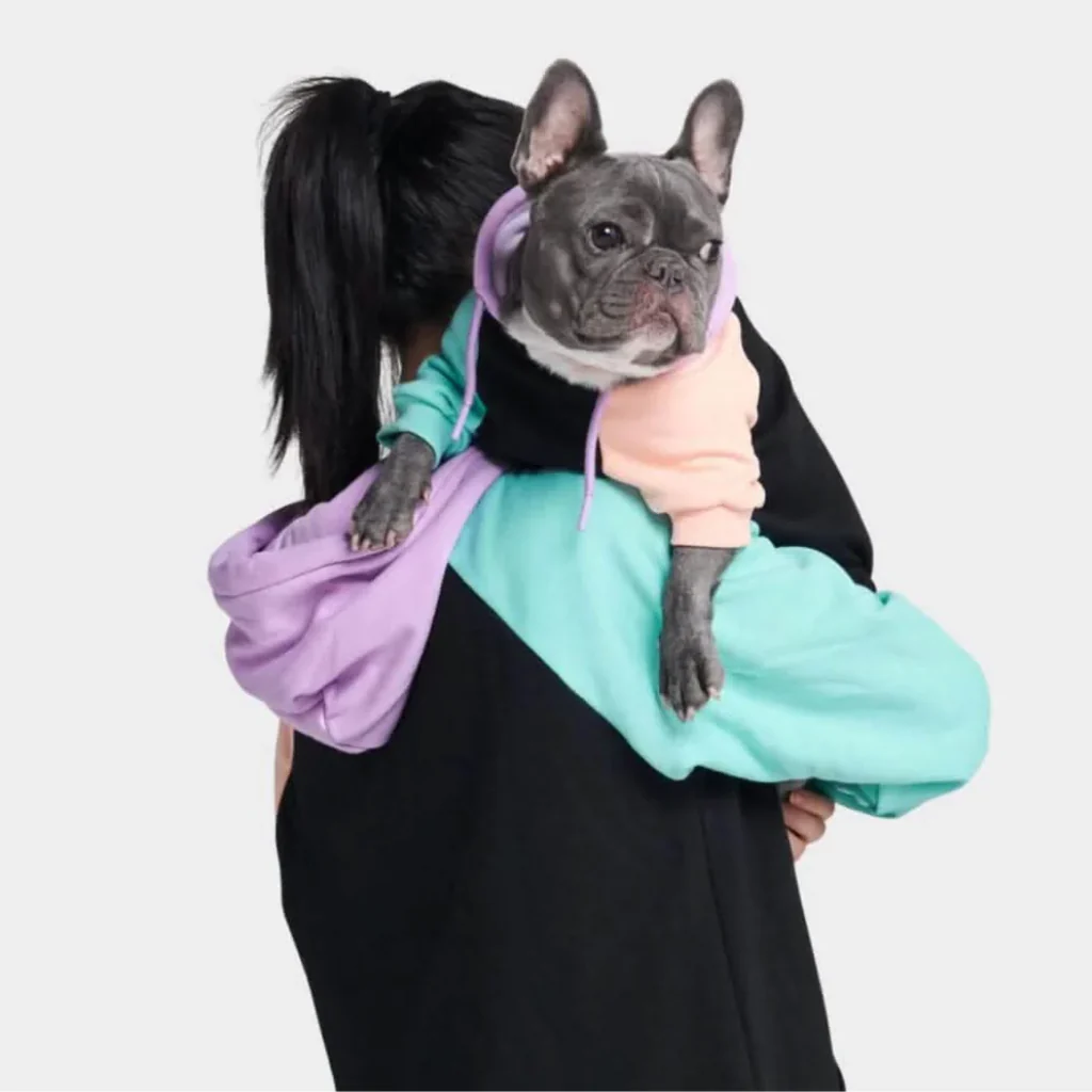 カラーブロック犬パーカー - Image 11