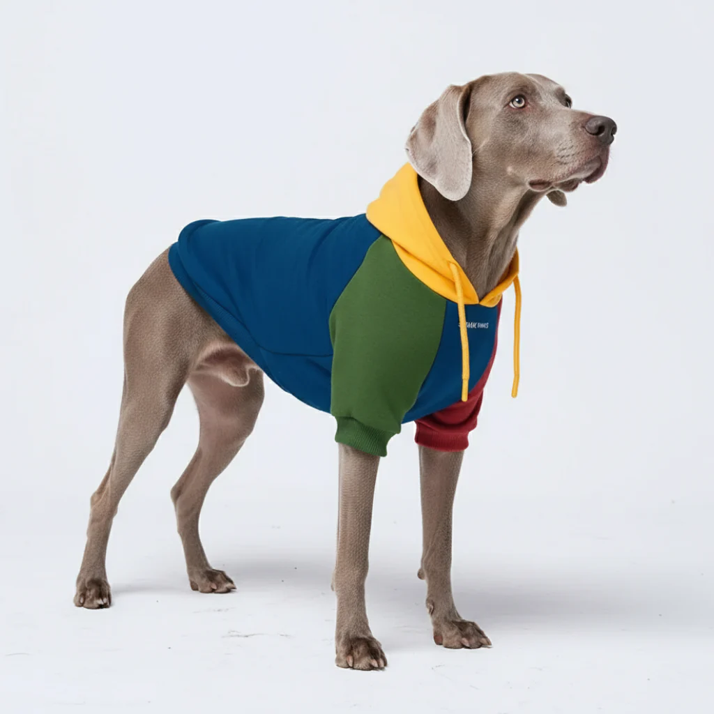 カラーブロック犬パーカー - Image 31