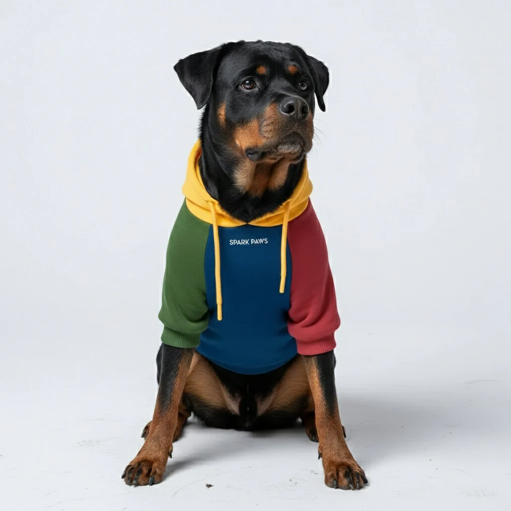 カラーブロック犬パーカー - Image 32