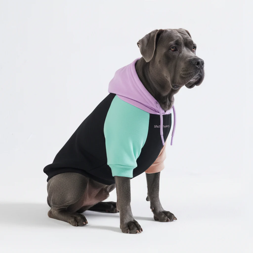 カラーブロック犬パーカー - Image 7