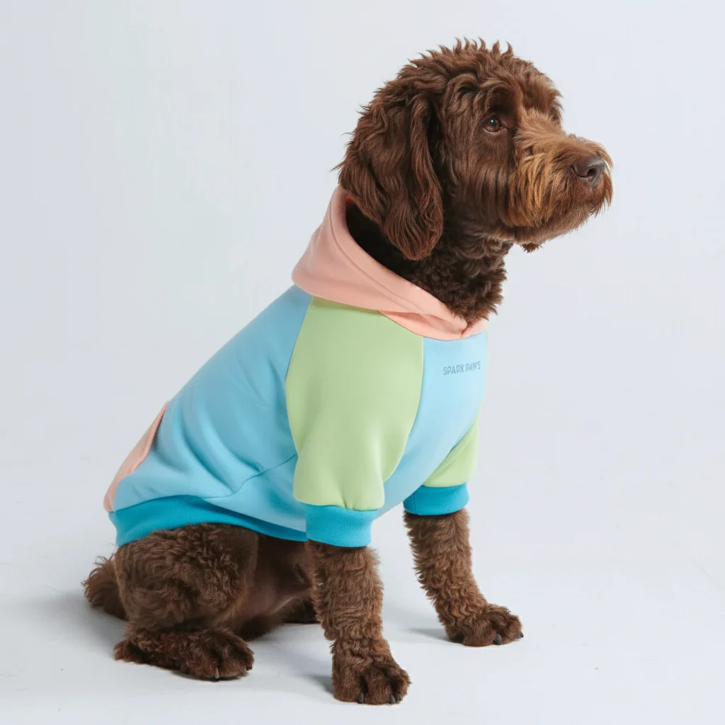 カラーブロック犬パーカー - Image 80